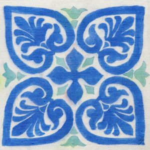 MOSAICO PORTUGUÊS EM TECIDO