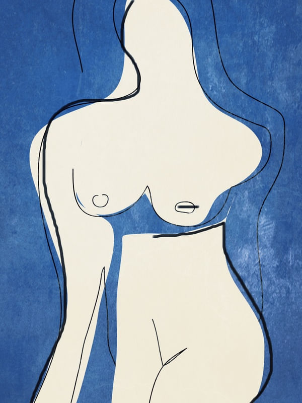 ABSTRACT LINE ART NUDE 2