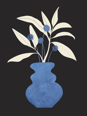 MINIMAL ABSTRACT ART VASE PLANT 12