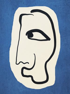 ABSTRACT LINE ART / FACE 6