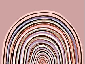 RAINBOW ARCH 5, COLORIDO ARCO IRIS MODERNO MINIMALISTA ILUSTRAÇÃO