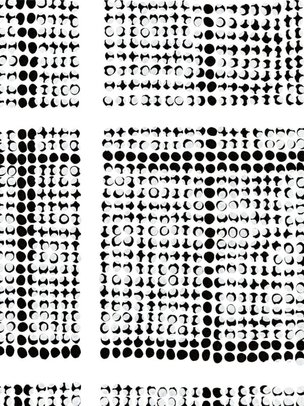 NETWORKING 4 (SERIES), PRETO E BRANCO GEOMETRICO MODERNO CIRCULOS ABSTRATO MINIMALISTA URBANO SKETCH