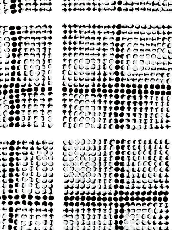 NETWORKING 9 (SERIES), PRETO E BRANCO GEOMETRICO MODERNO CIRCULOS ABSTRATO MINIMALISTA URBANO SKETCH