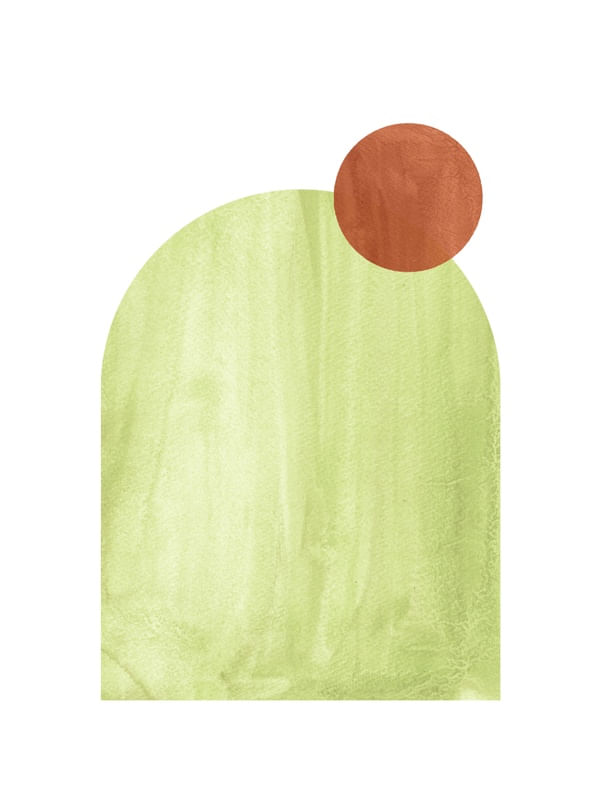 TERRACOTTA SUN AND GREEN ARCH