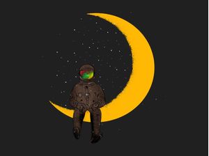 O ASTRONAUTA E A LUA