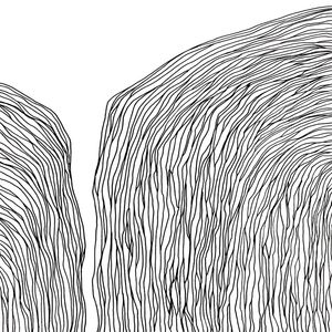 IN FLUX 1 QUADRADO BRANCO E PRETO, MODERNO MINIMALISTA LINHAS SKETCH