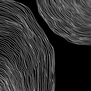 IN FLUX 2 QUADRADO PRETO E BRANCO, MODERNO MINIMALISTA LINHAS SKETCH