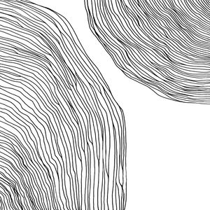 IN FLUX 2 QUADRADO BRANCO E PRETO, MODERNO MINIMALISTA LINHAS SKETCH
