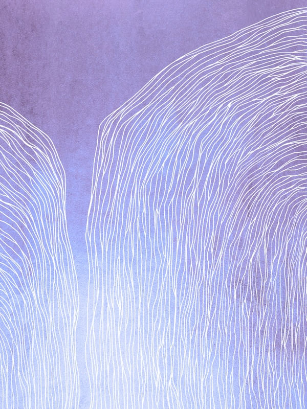 IN FLUX 1 LAVANDA PASTEL ROXO, MODERNO SKETCH ORGANICO LINHAS METALLICO ABSTRATO