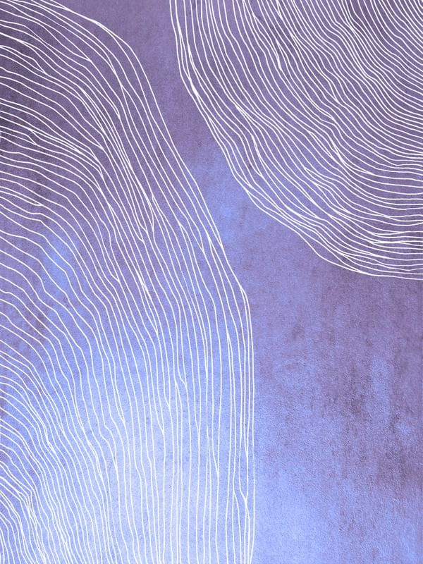 IN FLUX 2 LAVANDA PASTEL ROXO, MODERNO SKETCH ORGANICO LINHAS METALLICO ABSTRATO