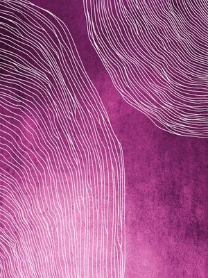 IN FLUX 2 FUCSIA MAGENTA, MODERNO SKETCH ORGANICO LINHAS METALLICO ABSTRATO