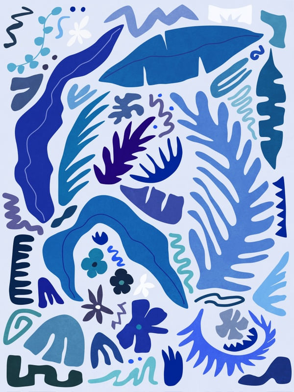 BLUE FLORA