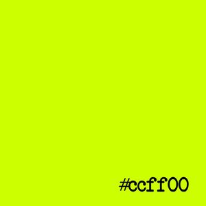#CCFF00