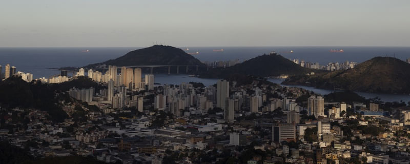 CIDADE DE VITÓRIA ES VISTA DA PEDRA DOS DOIS OLHOS