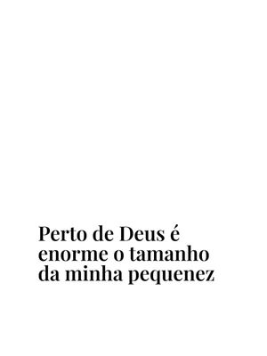 TAMANHO DE DEUS