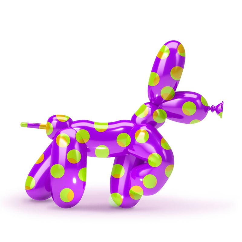 3D DOGGIE PURPLE