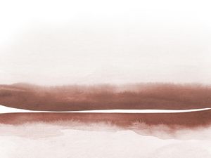 TERRACOTTA WATERCOLOR LANDSCAPE