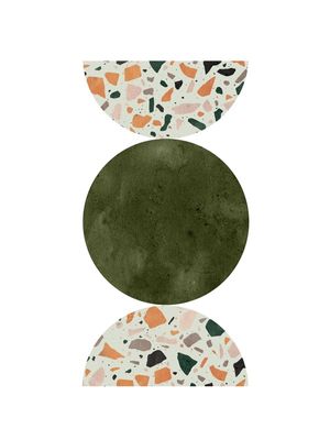 TERRAZZO GREEN CIRCLE