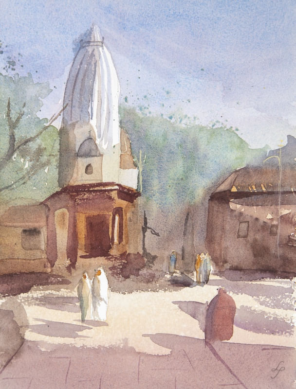 CENÁRIO URBANO EM AQUARELA