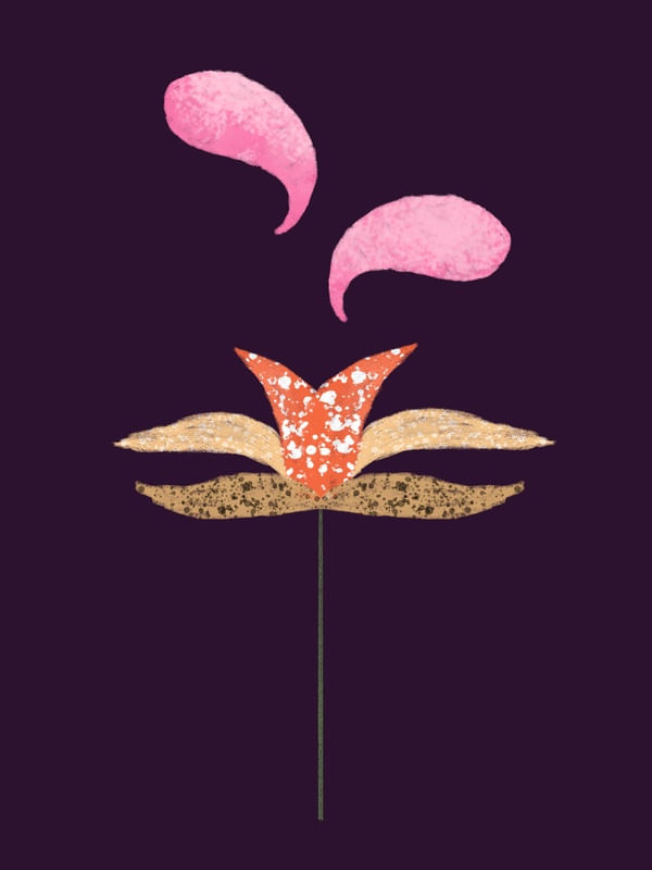 A FLOR - ILUSTRAÇÃO FLAT