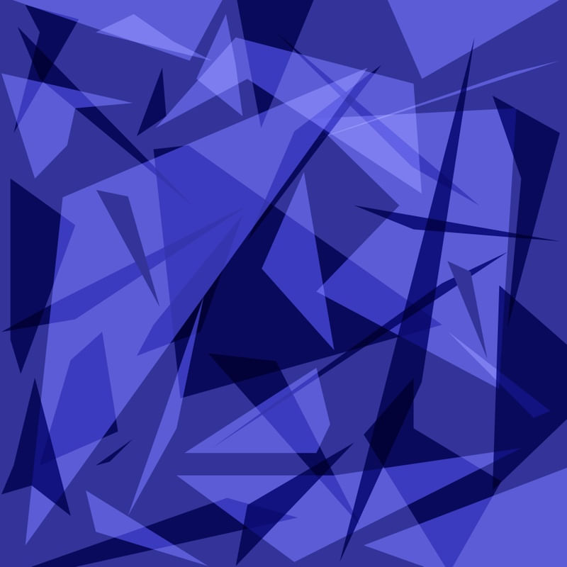 MOSAICO GEOMÉTRICO AZUL