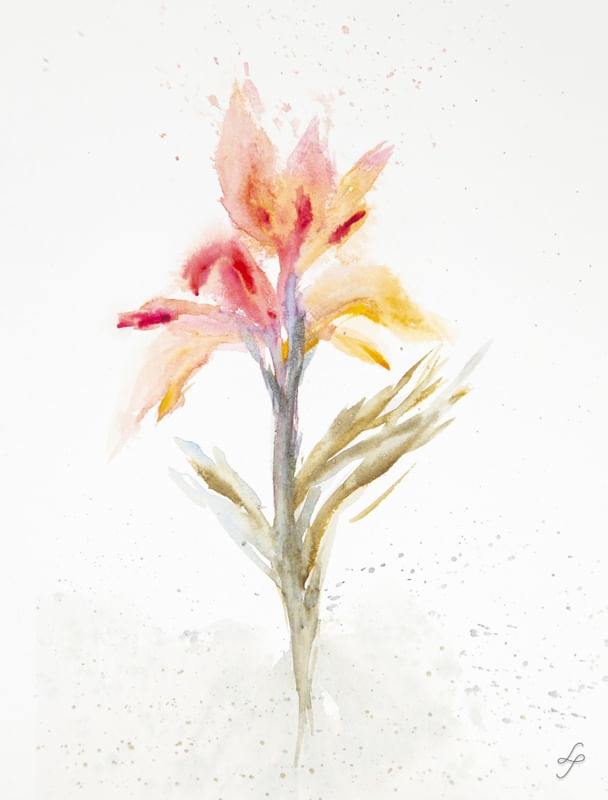 DELICADEZA BOTÂNICA EM AQUARELA