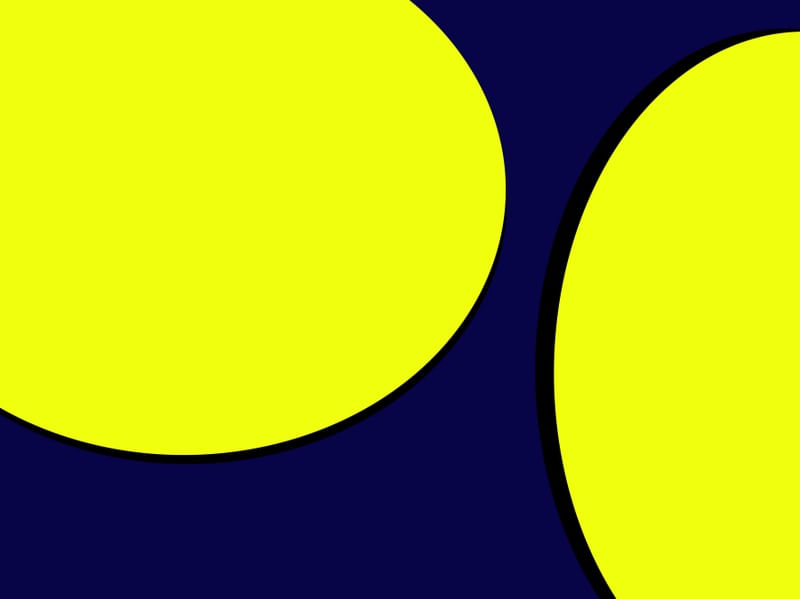 ORGANIC ABSTRACTION IN BLUE AND YELLOW