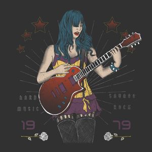 MULHER ROCK GUITARRA 2