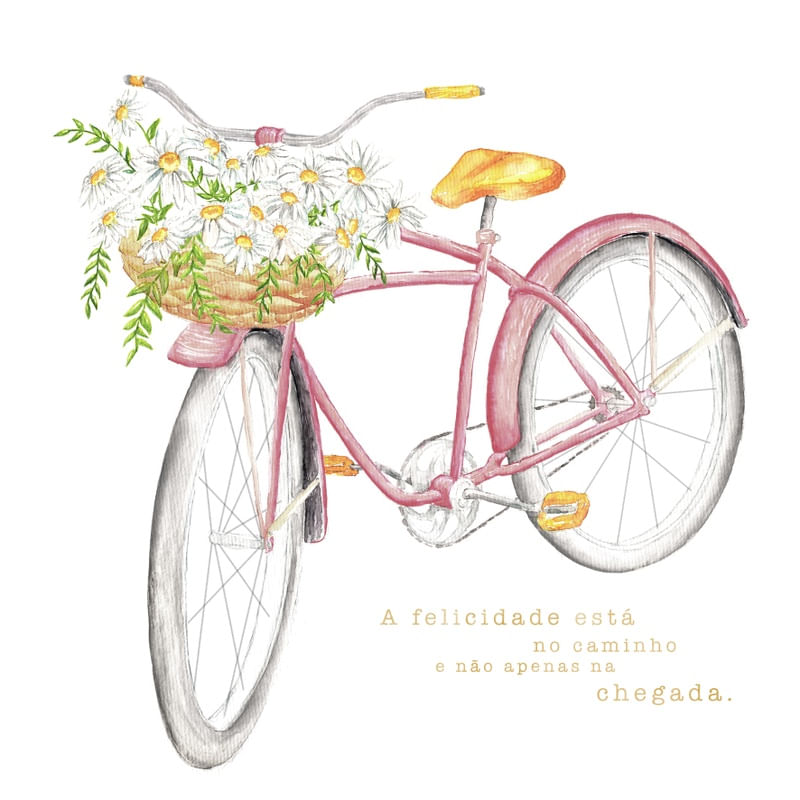 BICICLETA CESTA DE FLORES
