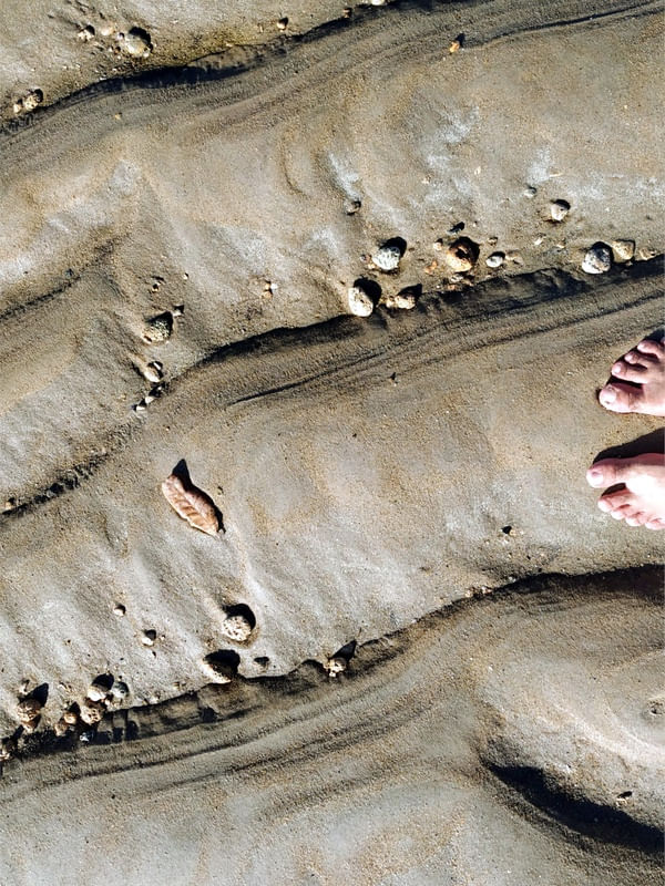 PEGADA NA PRAIA