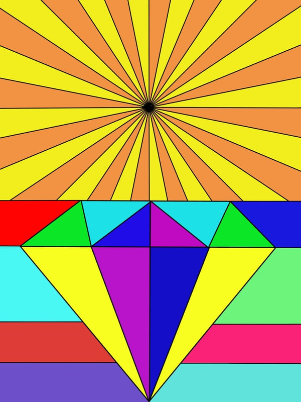 DIAMOND PARALLEL LINES - GHOSTHCONCEPTART
