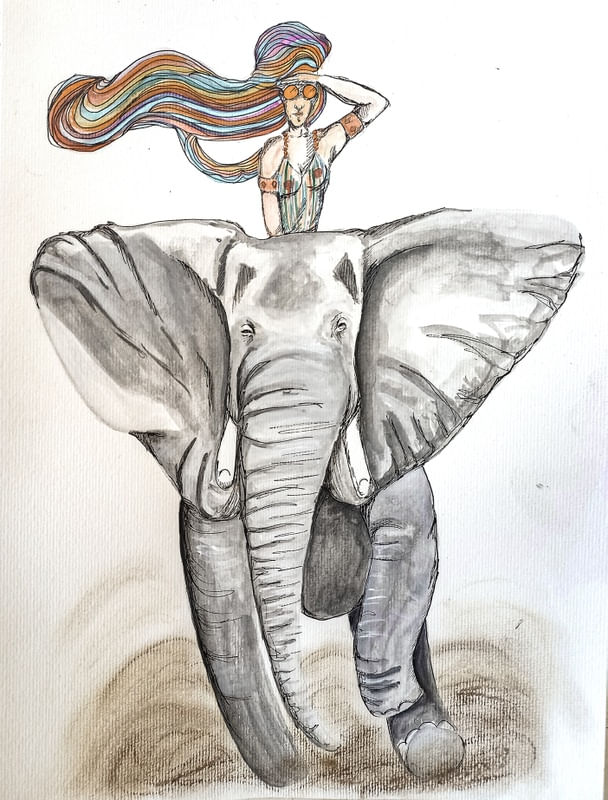 A MULHER NO ELEFANTE