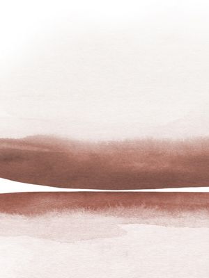 TERRACOTTA WATERCOLOR LANDSCAPE 1/2