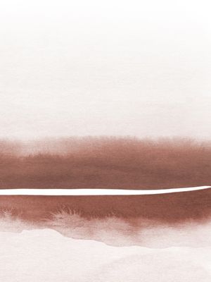 TERRACOTTA WATERCOLOR LANDSCAPE 2/2