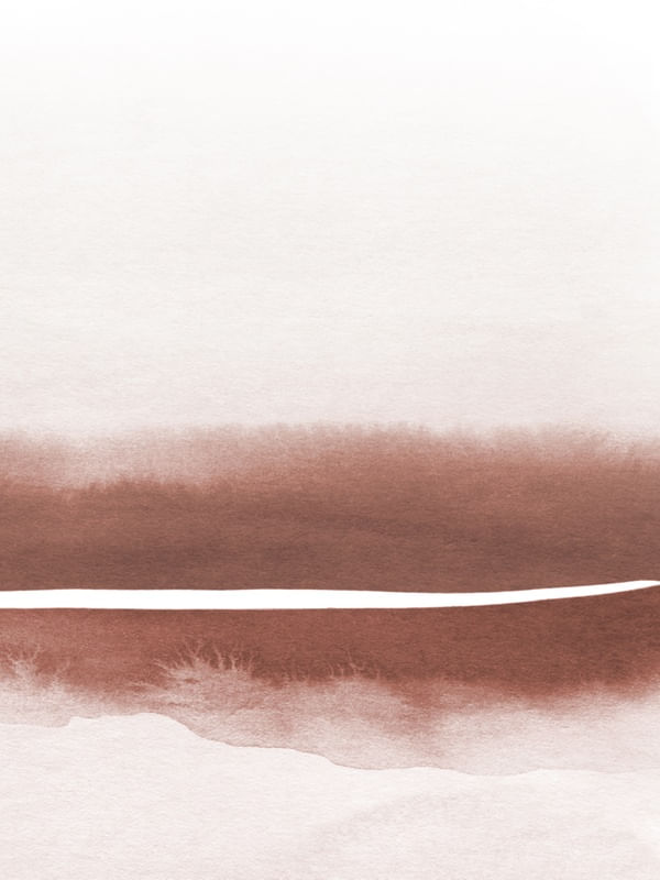 TERRACOTTA WATERCOLOR LANDSCAPE 2/2