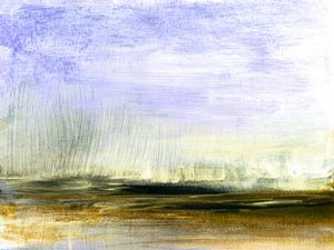 SIMPLE PROSPECT 3, MINIMALISTA ABSTRATO COLORIDO MODERNO PAISAGEM PINTURA
