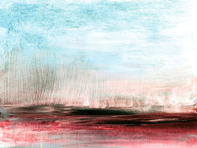 SIMPLE PROSPECT 4, MINIMALISTA ABSTRATO COLORIDO MODERNO PAISAGEM PINTURA