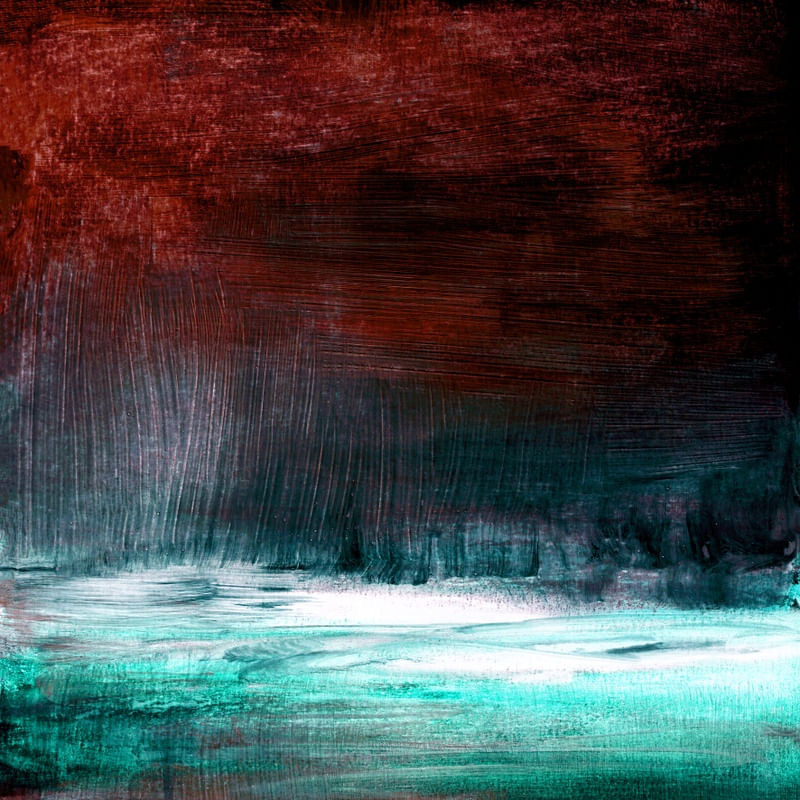 NIGHT VISION 3, AGUA VERMELHO ATMOSFERICO MODERNO ABSTRATO PINTURA