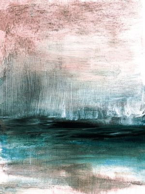 MOODY MOORS 4, ABSTRATO ORGANICO PAISAGEM ATMOSFERICO MINIMALISTA PINTURA