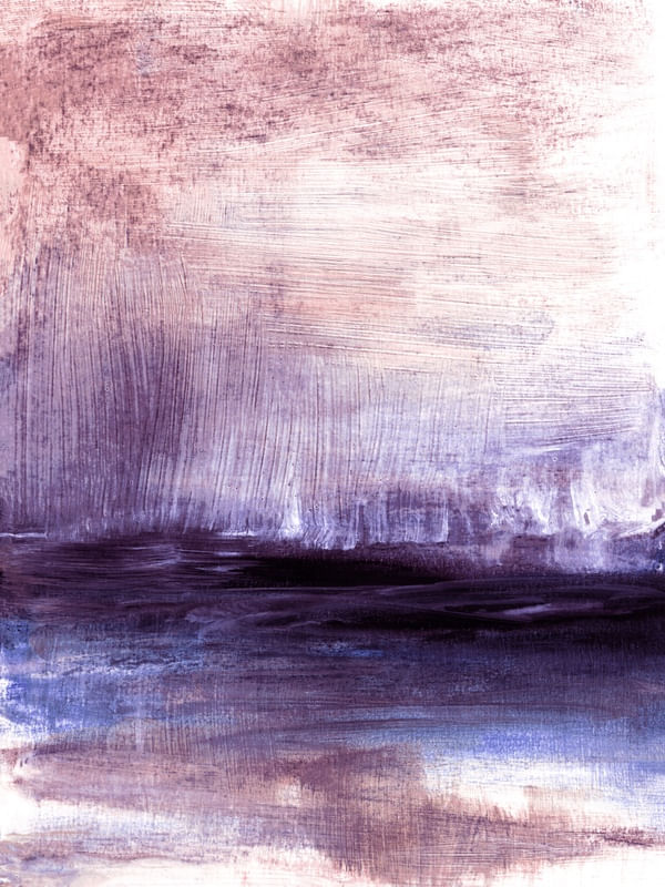MOODY MOORS 5, ABSTRATO ORGANICO PAISAGEM ATMOSFERICO MINIMALISTA PINTURA