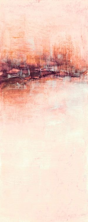VACANCY 1, PECHE LARANJA MINIMALISTA ABSTRATO MODERNO ELEGANTE ORGANICO PINTURA