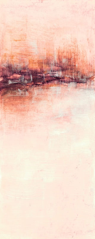 VACANCY 1, PECHE LARANJA MINIMALISTA ABSTRATO MODERNO ELEGANTE ORGANICO PINTURA