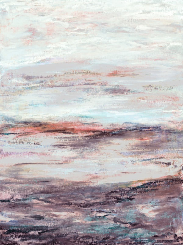 DRIFTING 1, ABSTRATO ORGANICO ELEGANTE OCEANO ONDAS COSTEIRO DE PRAIA PINTURA