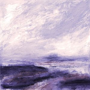 GYPSY SOUL 5, COLORIDO ABSTRATO PAISAGEM MODERNO QUADRADO PANORAMA PINTURA