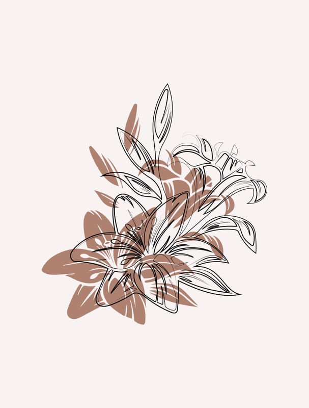 LIRIO MINIMALISTA