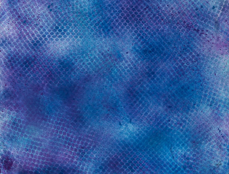 PAINEL COM TEXTURA ESCAMADA EM TECIDO