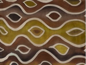 ONDAS EM TECIDO MARROM