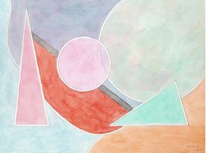 FORMAS GEOMÉTRICAS EM AQUARELA - 01