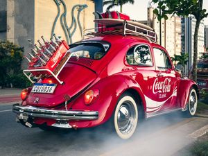 FUSCA VERMELHO COCA-COLA