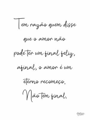 AMOR... ETERNO RECOMEÇO